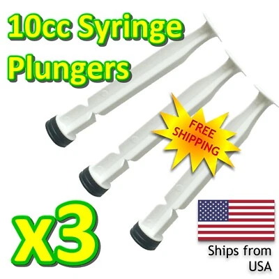Dispensing Plunger for 10cc syringes - fits Flux/Paste Industrial 10cc Syringes