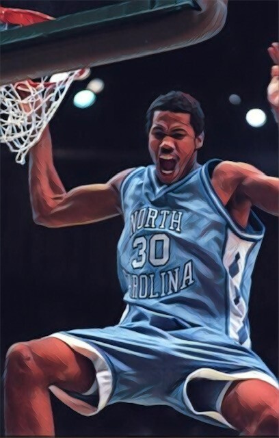 Classic Sports Prints - UNC Tar Heels Rasheed Wallace - Ready2Hang