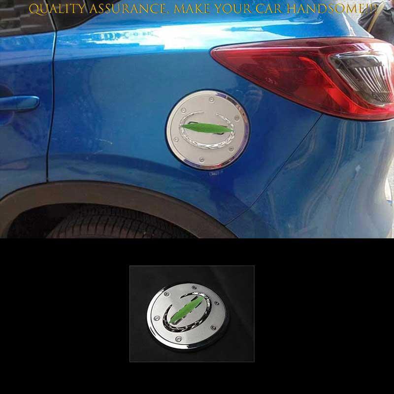 For Mazda CX-5 2013-2016 Chrome Fuel Tank Cover Gas Cap /Oil Tank Cover trim