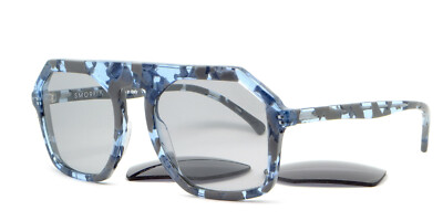 große eckige Herren Sonnenbrille Glamourmodell Smorfia Cris Doppelgläser