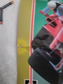 Super Sprint Tengen Nintendo NES Atari 1986 Fold Out Poster 14 1/4" x 19 1/2"