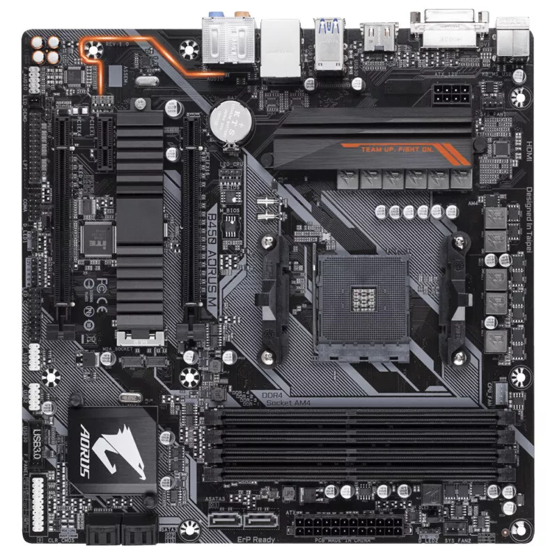 GIGABYTE B450 AORUS M motherboard AMD B450 Socket AM4 DDR4 M.2 Micro ATX HDMI