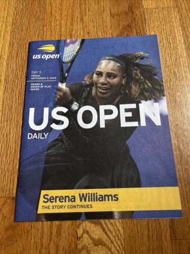 SERENA WILLIAMS FINAL MATCH OFFICIAL 2022 US OPEN DAILY PROGRAM 9/2/2022 - Picture 3 of 17