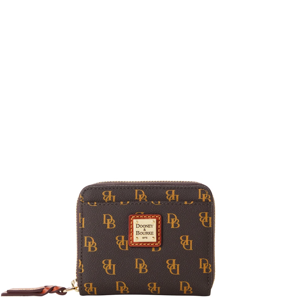 Dooney & Bourke Gretta Small Zip Around Wallet | Brown Tmoro