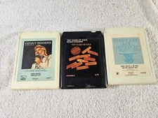 Kenny Rogers- 8-Track lot of three. Splice-Tested.