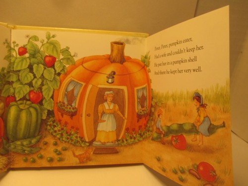 children's movable bk PEOPLE FROM MOTHER GOOSE by LEE BENNETT HOPKINS lift flap - Picture 4 of 12