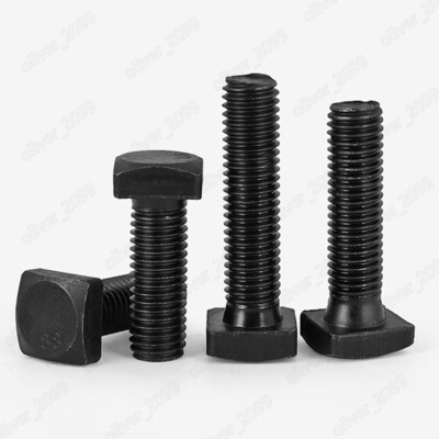 Black 8.8 Steel Square Head Bolts With Small Head M22 M24 M27 M30 M36 M42