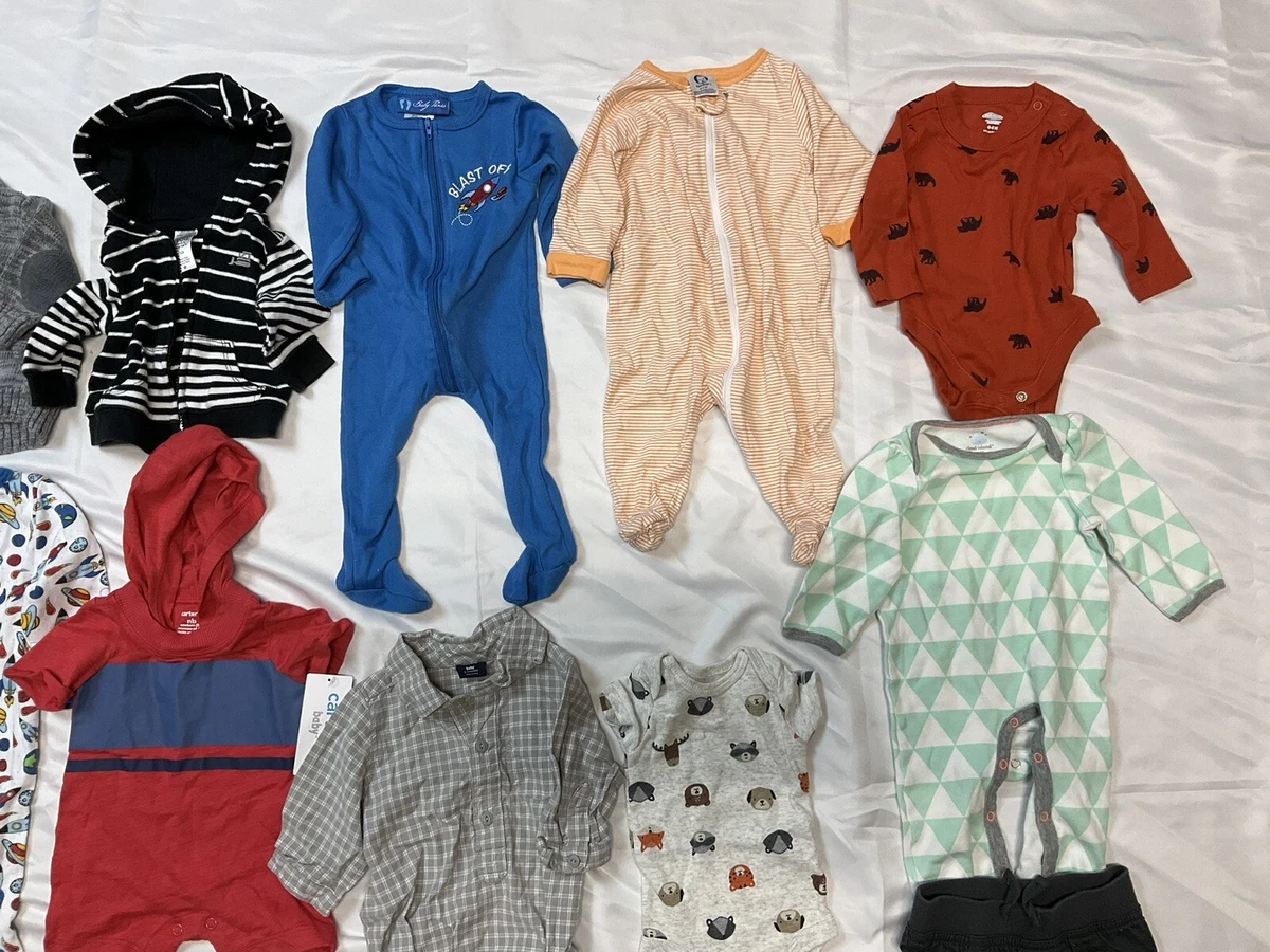 115+ Fall/Winter Clothing Bundle Boy's Size NB, 03 & 3 Months Boys