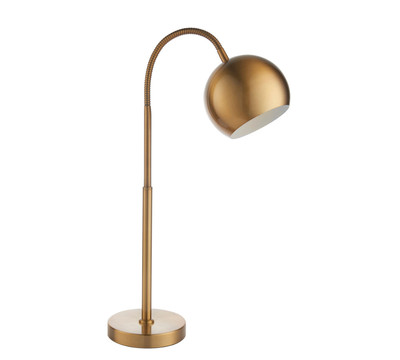 Endon Balin Task Tischlampe vollflexibler Arm gebürstete Bronze 