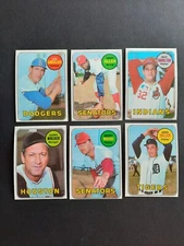1969 TOPPS BASEBALL ASSORTED SINGLES U-PICK #611-646. All NM T-MNT+