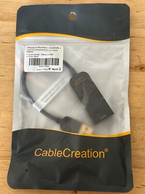 Cable Creation USB 3.0 to Gigabit Ethernet Adapter RJ45 10/100/1000 CD0658-1 New