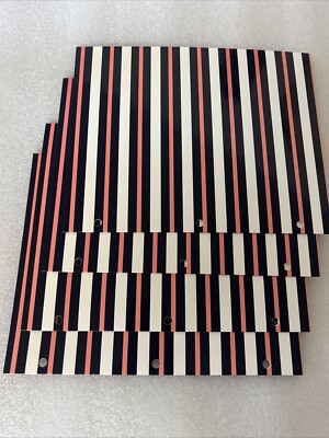 Lot of 4 Eccolo 2 Pocket Folder  W/Hole Punches. New