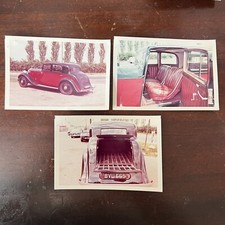 VTG 1960's Photograph Rolls Royce Red 20/25 Lot of 3 England 3" x 5" Photo