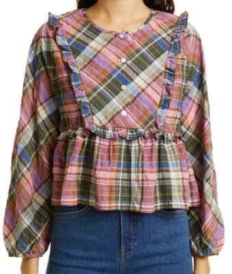 WOW! New Tags Veronica Beard ''Katalina'' top sz 4 $268 olive pink