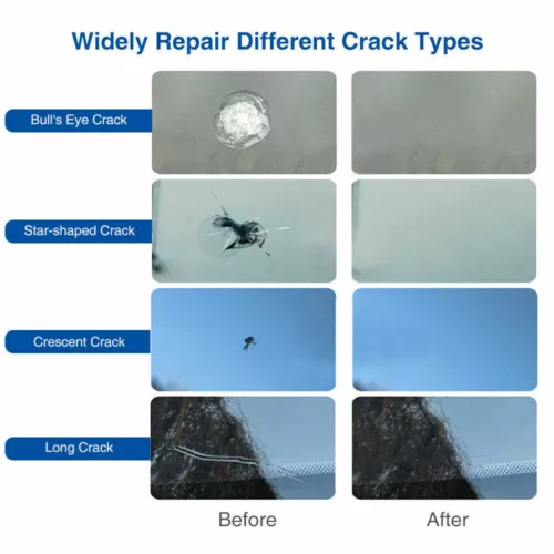 5 PCS Cracked Glass Nano Repair Liquid Kit Windshield DIY Car Window Repair Tool - Picture 3 of 10