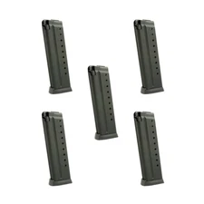LOT of (5) Mec-Gar 1911 Gov/Commander 10 Round 9mm Magazine - MGCGOV910AFC