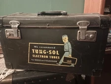 VINTAGE TUNG-SOL ELECTRON TUBES RADIO TELEVISION TUBE REPAIRMAN CASE BOX