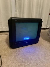 RCA 14F514T TruFlat 14" CRT TV Retro Video Gaming TESTER WORKING Component