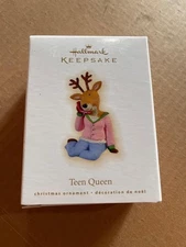 Hallmark Keepsake Ornament 2009 Teen Queen Teenager on Cell Phone Reindeer Deer