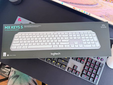 Logitech MX Keys S Illuminated Programmable Keyboard Pale Gray, EACH