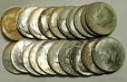 Roll lot of 20 Kennedy 40% Silver Half Dollars 2.958 troy ounces silver content