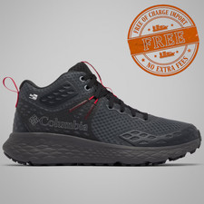 NEW Columbia Men's Konos TRS OutDry Mid Shoe Dark Grey, Mountain Red, Authentic