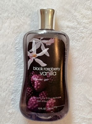 Bath Body Works Black Raspberry Vanilla Shower Gel 10 fl oz  New Not Sealed