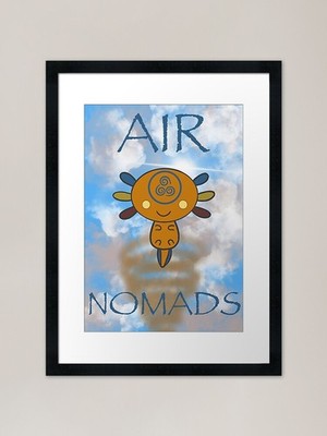 Air Nomads Axolotl gerahmter Kunstdruck gerahmt Wandbild Poster Leinwanddruck Bild