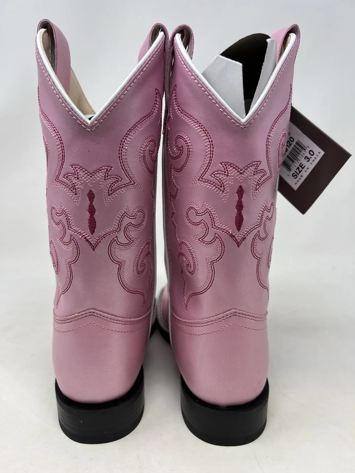 NUEVA Bota Old West Niños Talla 3 Rosa Foto 3 de 4