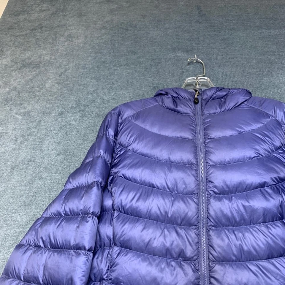 L.L.Bean Ultralight 850 Down Hooded Jacket Womens Medium Purple Nylon Outdoor - Image 4 of 4