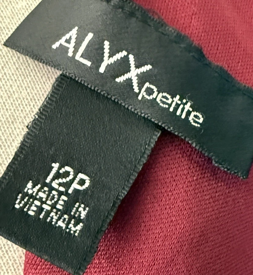 Abito da cocktail donna ALYX Petite Maroon taglia 12P us intime ottimeioni