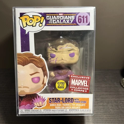 Funko Pop! Vinyl: Marvel - Star-Lord with Power Stone (Glows in the Dark) - #611