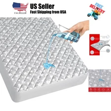 Crib Mattress Protector Waterproof, Quilted Crib Mattress Pad Cover 52" x 28"...