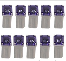 10 Pack Micro Cartridge Fuses 15 amp Fuse FMM Mcase Female