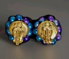 Multi-Color - Beaded - Clip-On Earrings — photo 2