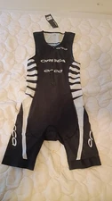 Orca Triathlon Tri Suit CompetitioCycling Large Black Blue Athletic Brand New