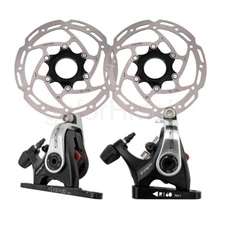 TRP Spyre Flat Mount Mechanical Disc Brake Caliper Set F+R Caliper w/160mm Rotor