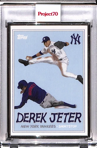 2021 TOPPS PROJECT 70 #613 - DEREK JETER by MARKET - P70 AP SILVER FRAME 50/51