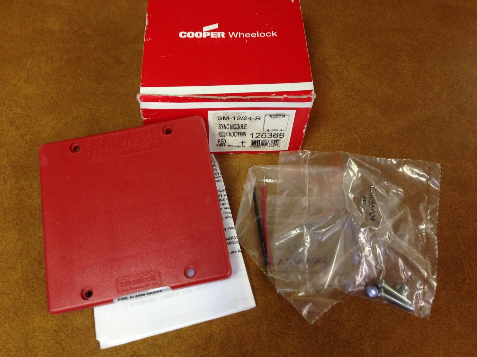 Wheelock SM12/24R 126369 Red Fire Alarm Sync Module eBay