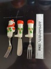 Christmas Serving Utensils Small Fork Spreader Asst Ceramic Handle Japan 3 piece — photo 5
