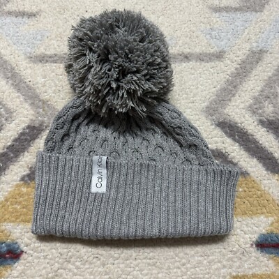Calvin Klein CK C K Cap Hat Knit Beanie Beanies Woman Pom  display picture 3
