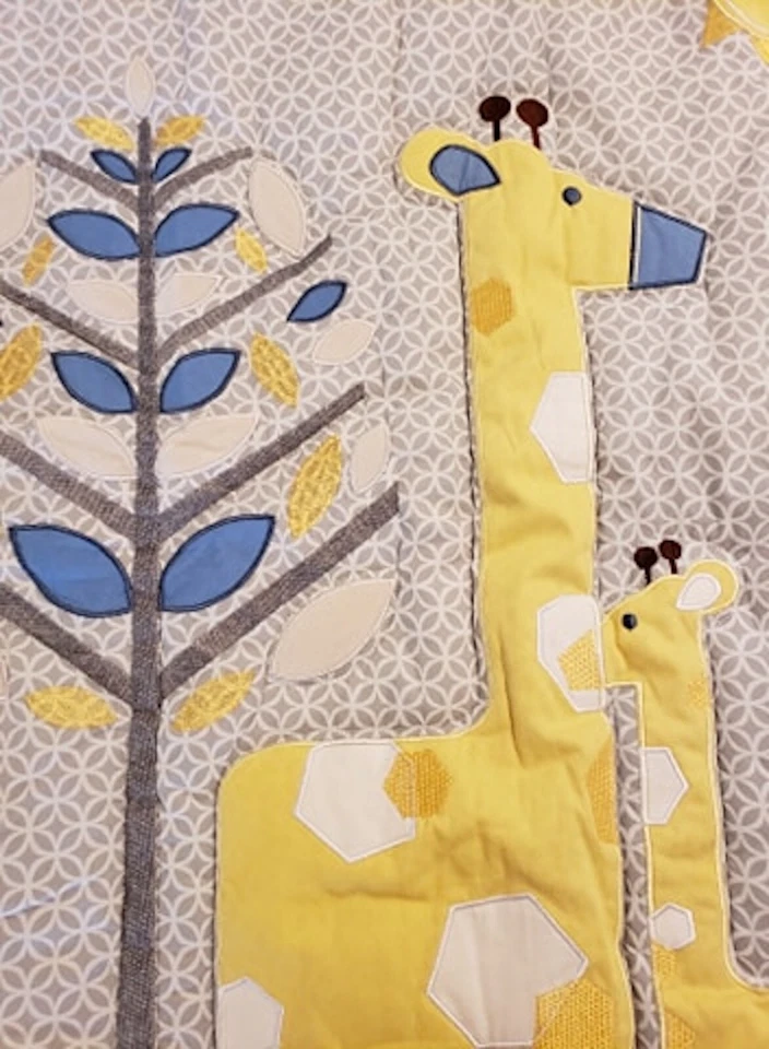 Little Love: Giraffe Time Edredón Amarillo y Sábana Ajustable de NoJo Foto 4 de 4