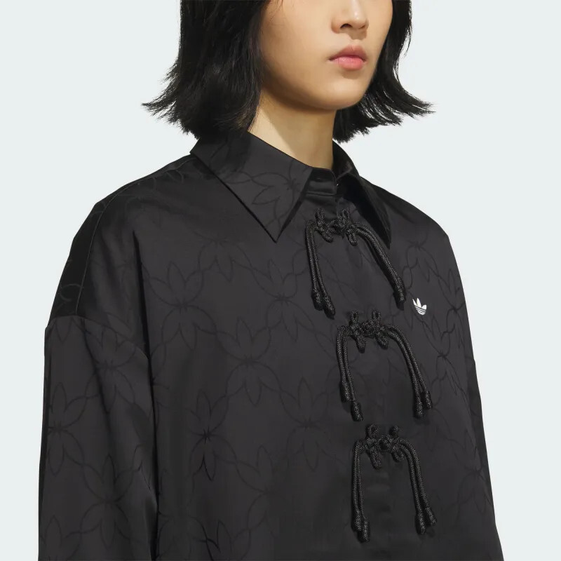 Adidas Originals CNY Shirt Jacket KB6407 Women's Black | eBay