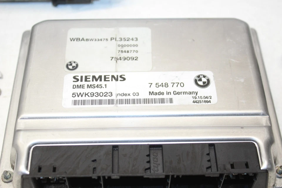 BMW 325CI E46 2005 convertible juego de encendido módulo de bloqueo de llave mango OEM Foto 3 de 4