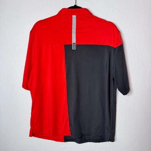 Jamie Sadock 1/4 Zip Top Gr. XL rot schwarz Colorblock Pickleball Tennis Active - Bild 3 von 12