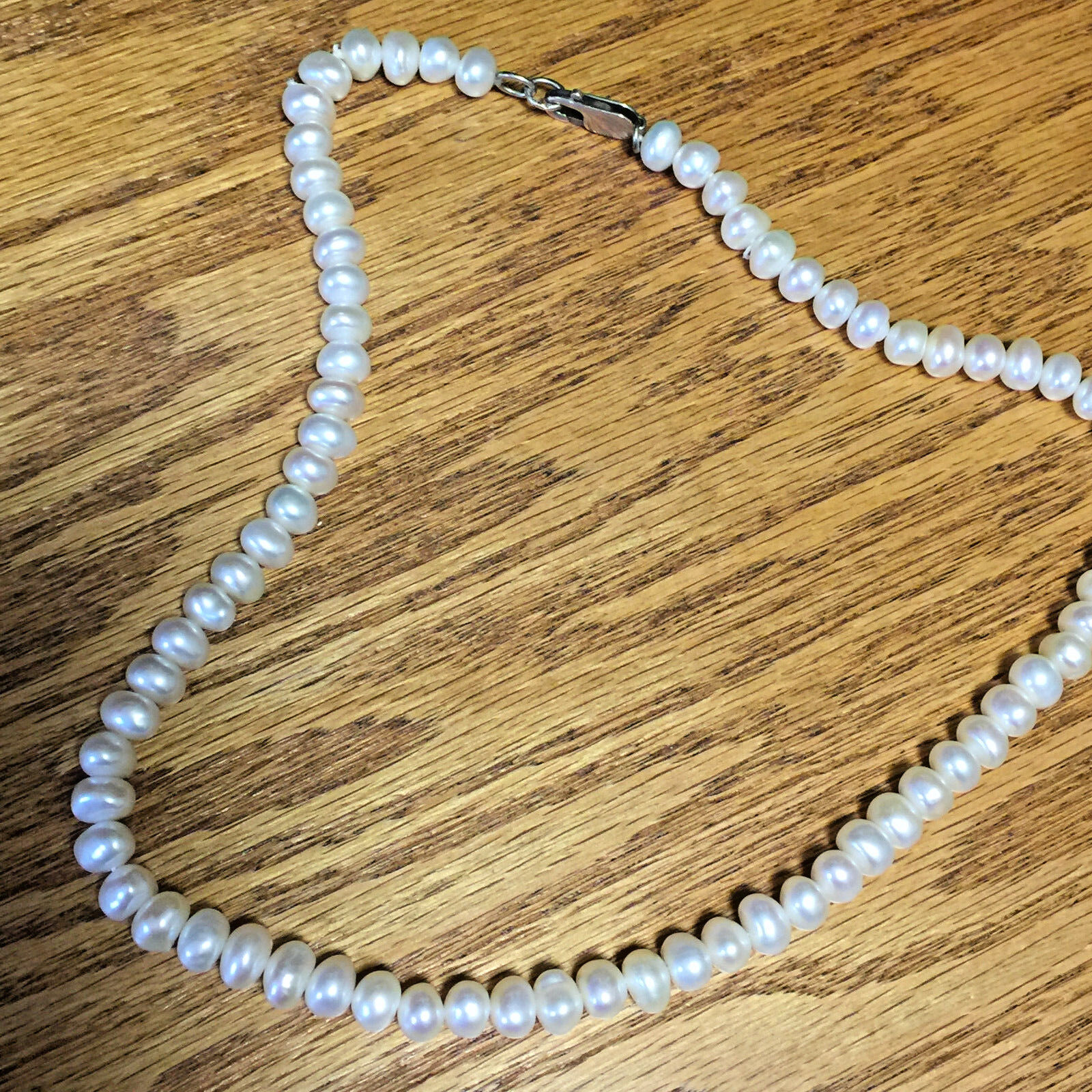 HONORA CULTURED OVAL WHITE PEARL NECKLACE 18" Vin… - image 1