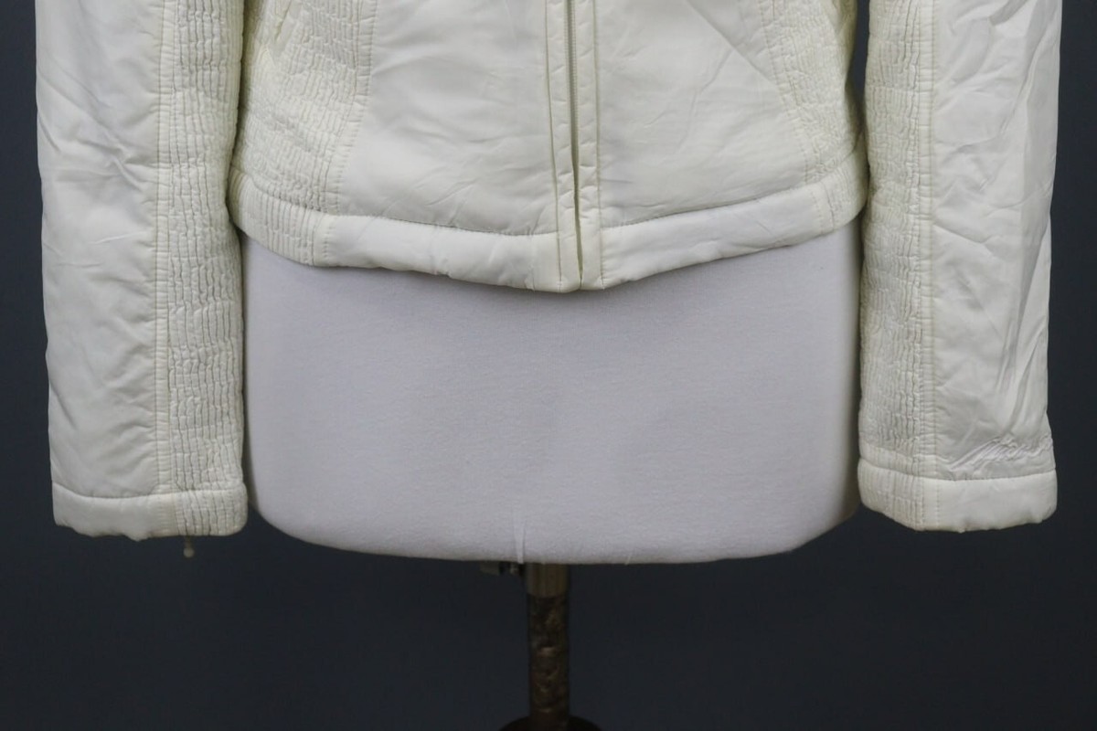 Miss Sixty White Breathable Full Zip pockets Moto Style