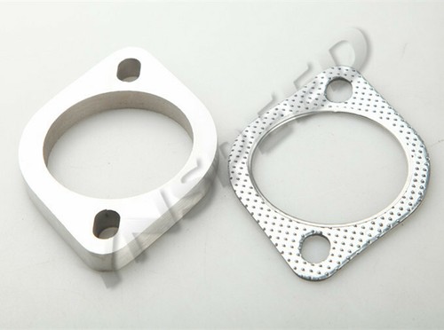 US SHIP 3" Stainless Steel Exhaust Flange & Gasket Kit 2 Bolt Turbo Downpipe - Picture 4 of 5
