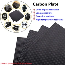 Carbon Fibre Sheet Plate Carbon Plate Matte Different Sizes 0.2 0.5 1 2 3 4 5mm 