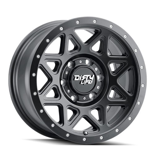 Dirty Life 9305 Theory 16x8/6x139.7 BP/0mm Offset/106mm Hub Matte Black w/Matte - Picture 2 of 4